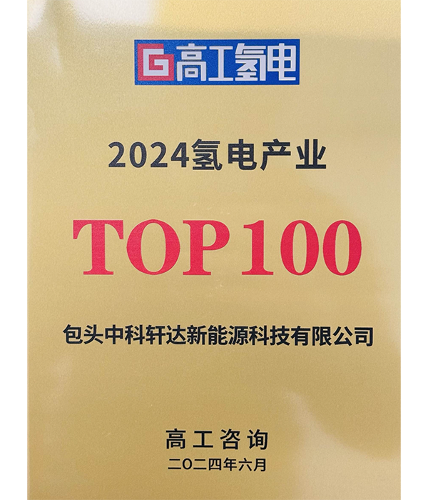 2024氫電產(chǎn)業(yè)TOP100